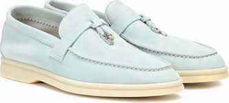 Loro piana's 'babouche charms walk' slippers have a summery feel to them, but they're smart enough for wearing to appointments, too. Loro Piana Summer Charms Walk Suede Loafers Luxed