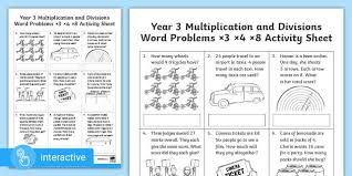 Math busters word problems reproducible worksheets are designed to help teachers, parents, and tutors use the books from the math busters word problems series in the classroom and the home. Year 3 Multiplication And Division Problem Solving Worksheet