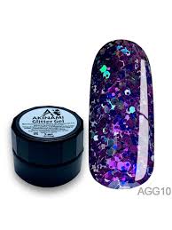 Glitter гель Akinami №10, 5мл