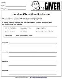 The giver escape room novel activity: Worksheets And Activities For The Giver Literature Circles Literature Lessons English Teaching Resources