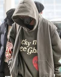 Lucky me i see ghosts sweatshirt real. The Sweat Hoodie Grey Lucky Me I See Ghosts Worn By J Hope On The Account Instagram Of Bts Jhope Spotern