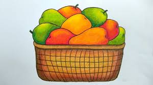 Sketsa buah apel dan mangga. Cara Menggambar Buah Dalam Keranjang Menggambar Buah Buahan Youtube