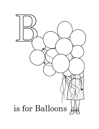 Rises and pushes its way out of the jar. Preschool Kids Learn Letter B For Balloon Coloring Page Best Place To Color