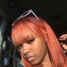 Coral Bob Hairstyles For Black Women Coral Hair Color Coral Hair Natural Hair Styles