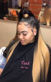 Sew In Black And Blonde Weave Pin By Keisha Hendo On Hair Hair Laid Ponytail Hairstyles Hair Styles