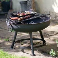Size makes it ideal for small spaces or even taking on the road for camping trips or days on the beach. Classic Steel Fire Pit 60cm Kadai Bowls Fire Pits Barbeques Garden Shop