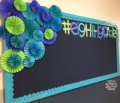 Activity After Math With Hayley Cain Easy Tutorial On Making Diy Paper Rosettes Bulletin Boards Classroom Decor Creative Bulletin Boards Bulleting Board