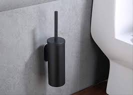 asdjlk sus 304 brosse wc suspendue noire moderne en acier inoxydable sans poincon brosse wc murale pour tous les types de brosse toilette wc suspendu brosse wc