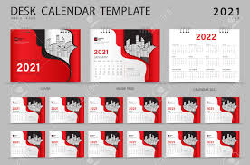 Set Desk Calendar 2021 Template Creative Design Calendar 2022 Royalty Free Cliparts Vectors And Stock Illustration Image 152275983
