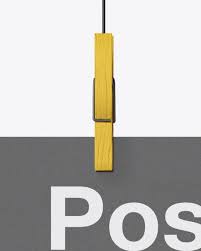 Download Glossy A3 Poster Mockup In Stationery Mockups On Yellow Images Object Mockups PSD Mockup Templates