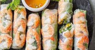 Shrimp And Mango Rice Paper Rolls Recipe In 2020 Shrimp Spring Rolls Recipes Rice Paper Rolls