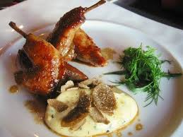 L Atelier Joel Robuchon La Caille Farcie De Foie Gras Carmelise Puree Truffe Food Dishes Food Cooking Inspiration