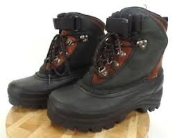 Details About Lands End Mens Waterproof Insulated Nubuck Suede Rubber Duck Boots Size 7m