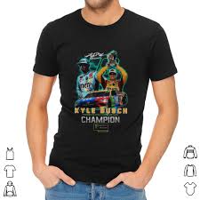Kyle busch watched february's daytona 500 from a hospital bed. Great Kyle Busch 2019 Monster Energy Nascar Cup Series Champion Signature Shirt Hoodie Sweater Longsleeve T Shirt