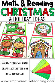 Christmas Holiday Math Reading Activities In 2020