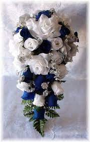 Ready to ship l royal blue l white l satin rose brooch bouquet l wedding flowers l bridal l bridesmaids l rhinestones the most common wedding bouquet royal blue material is latex. 24 Best Future Wedding Ideas Royal Blue Black White And Silver Wedding Royal Blue Wedding Blue Wedding