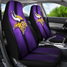 Incredible Line Pattern Minnesota Vikings Logo Car Seat Covers Vota Color Minnesota Vikings Logo Viking Logo Car Seats
