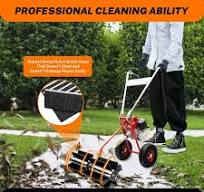 Power Broom Sweeper Cordless,43CC Gas Powered Broom,Walk ...