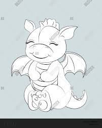 This fun coloring activity includes two coloring pages of baby dragons. Cute Baby Dragon Vector Photo Free Trial Bigstock