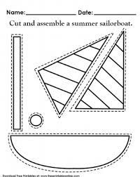 Cut and paste activities are developmentally appropriate for little kiddos, but can easily turn a great lesson into a disaster. Paper Crafts Kids Sailboat Assembly Activity