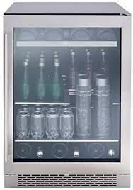 With its glossy finish and glass shelves, this fridge from the avallon brand is one of the best for your drinks' freshness and coolness. Amazon Com Zephyr Prb24c01bg Presrv Series 24 Inch Stainless Steel Freestanding Or Built In Beverage Center 13 Bottles 84 12 Oz Cans Appliances