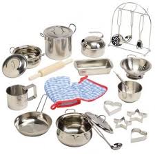 Maybe you would like to learn more about one of these? All Play Stainless Steel Cookware Set Play Kitchen Accessories Kids Play Kitchen Pretend Play Kitchen
