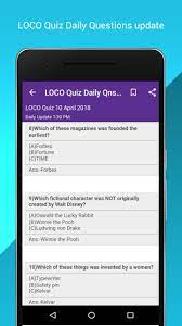 Ask questions and get answers from people sharing their experience with risk. Loco Quiz Questions Answers For Android Apk Download