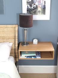 Solid White Oak Floating Nightstand Etsy Floating Nightstand Bedside Table Design Floating Bedside Table