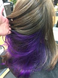 The system includes a deep hair treatment designed to color your hair, and two color depositing conditioners, which subtly add color. Purple Underneath Underlights Hair Hair Color Underneath Hair Dyed Underneath