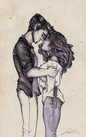 Somewhere Only We Know By Grisseller On Deviantart Couple Sketch Couple Drawings Girl Sketch