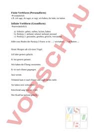 Die veränderung (beugung) beim verb nennt man konjugation. Arbeitsblatt Verbformen Deutsch Grammatik