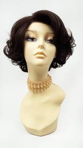 Buy Lace Front Short Dark Brown Retro Curly Doris Day Vintage Style Heat  Resistant Wig [72-369-doris-4] Online in India