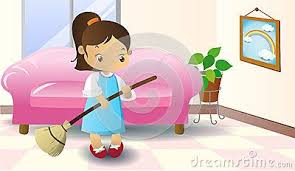 Mi Hermana Menor Tiene Que Barrer Al Piso Sweep The Floor Sweep Flooring