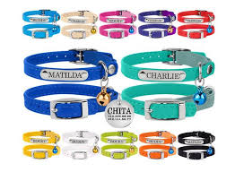 Go with leather, it looks better and the best leather cat collars have all the bells and whistles too! Cat Collar Breakaway Personalized Cat Collars Leather Cat Etsy