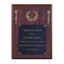 (1) first choose the appreciation plaque award size, plate color and board. Appreciation Award Plaque Awards International