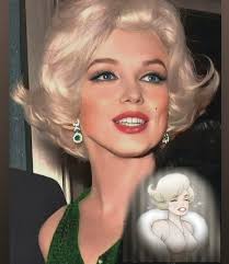 One of my fave photos of Marilyn enjoying a meal..I particularly love her  jewellery here.