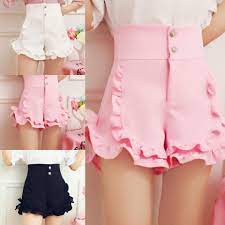 pink white black falbala bowknot shorts se10346 kawaii fashion cute fashion cute outfits for kids