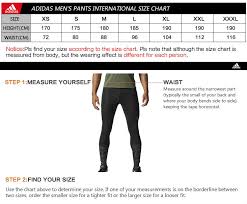 Adidas Mens Clothing Size Chart