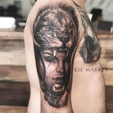 Lion Headdress Tattoo Artist Kie Markey Black Crown Tattoo Crown Tattoo Tattoo Artists Tattoos