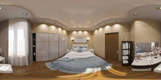 3d Illustration Spherical 360 Degrees Seamless Panorama Of Bedroom Interior Design Stock Photo Interior Design Bedroom Design Bedroom Interior