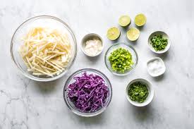 Reserve the remaining sauce for dipping. Jicama Slaw With Cilantro Lime Isabel Eats