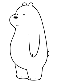 Disegno Di Orso Bianco Dei We Bare Bears Da Colorare