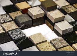 small square samples granite marble