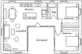 Free House Floor Plans In 2021 U Shaped House Plans L Shaped House Plans U Shaped Houses