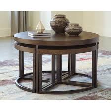 Lizeth Coffee Table With 4 Nested Stools In 2020 Coffee Table With Stools Coffee Table Setting Coffee Table