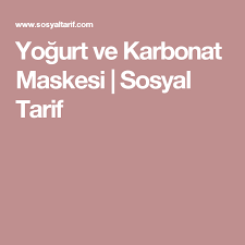 Yogurt Ve Karbonat Maskesi Sosyal Tarif Homemade Skin Care Fitness Beauty Health