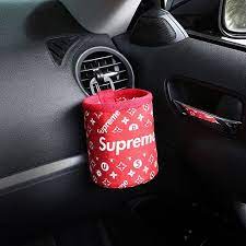 シュプリームxルイヴィトン 車収納ボックス 小物整理 取付簡単 fendi stussy 車アクセサリー 車載ポケット 高品質 オフホワイト ケンゾー インテリア 雑貨 置くもの おしゃれ 化粧ポーチ 文房具 オフィス用品 収納 シュプリーム フェンディ アクセサリー