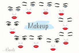 Description, download free clipart for lips from cliparts101 free in vector format in svg, emf, wmf and png format. Make Up Svg Female Face Makeup Eyelashes Eyes Lips 7 566815 Illustrations Design Bundles