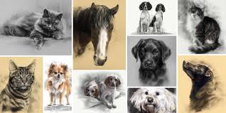 Museum quality paintings / sketches of your pets. Pet Portraits In Conte Pastel View Portfolio With Lovely Drawings