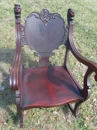 Antique Chairantique Lions Headgriffin Furniturerocking Etsy Antique Furniture Antique Rocking Chairs How To Antique Wood